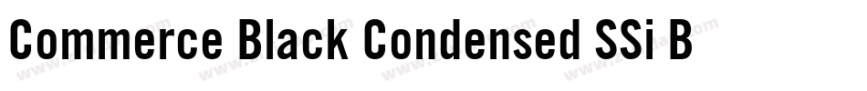 Commerce Black Condensed SSi Bold Condensed Italic字体转换